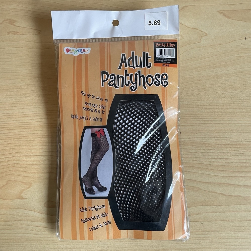 NEW Adult Pantyhose Disguise Eerie Alley FISHNET thigh HIGHS STOCKINGS Halloween